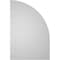 Ekena Millwork Quarter Round Top Left Surface Mount PVC Gable Vent w/ 2"W x 1-1/2"P Brickmould Frame, 28"W x 42"H GVPQL28X4202SN - alternate 3